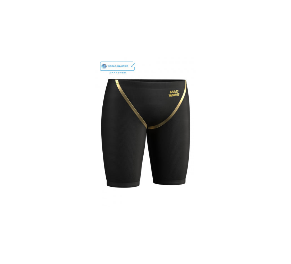 Herren Racing Jammer Open Water Full Back Herren, Schwarz