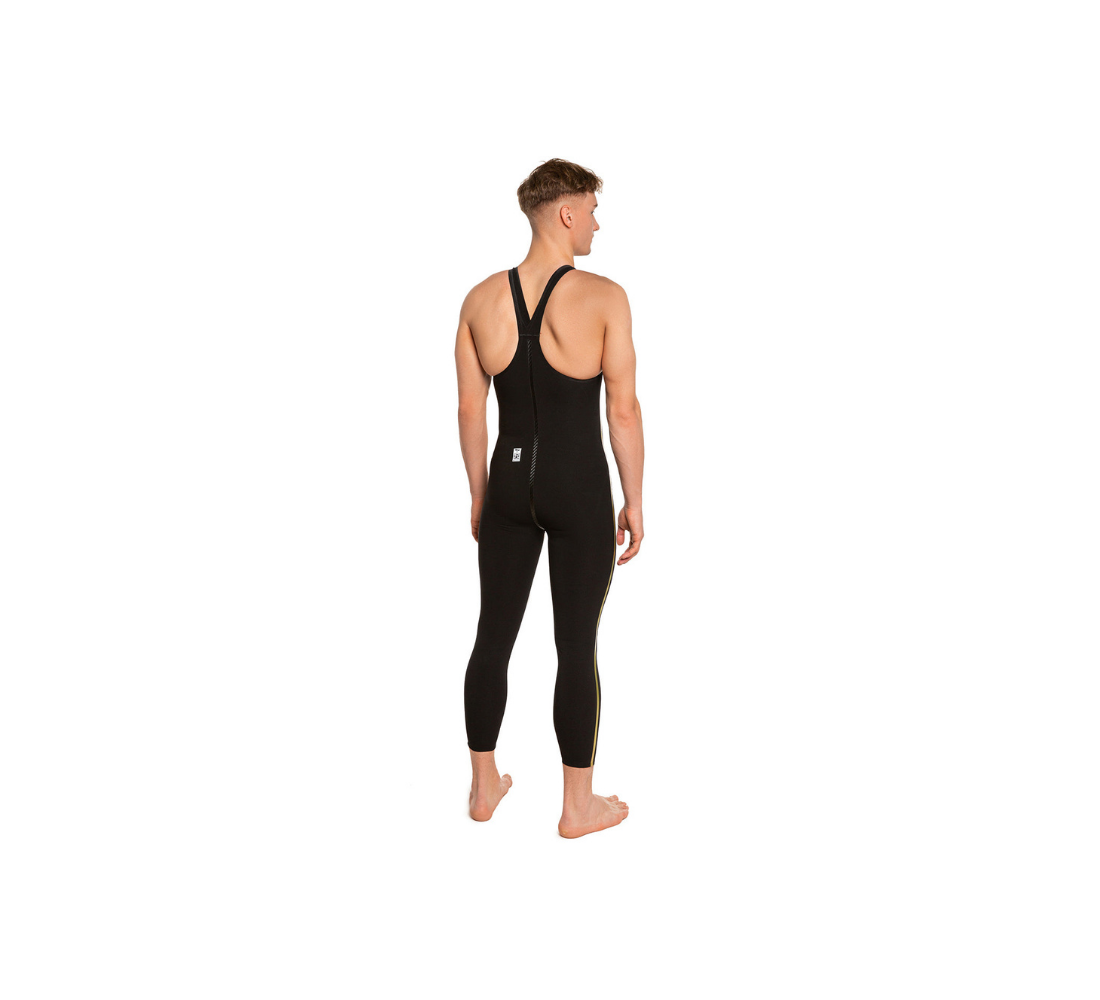 Men racing jammer Open water full back men, Black