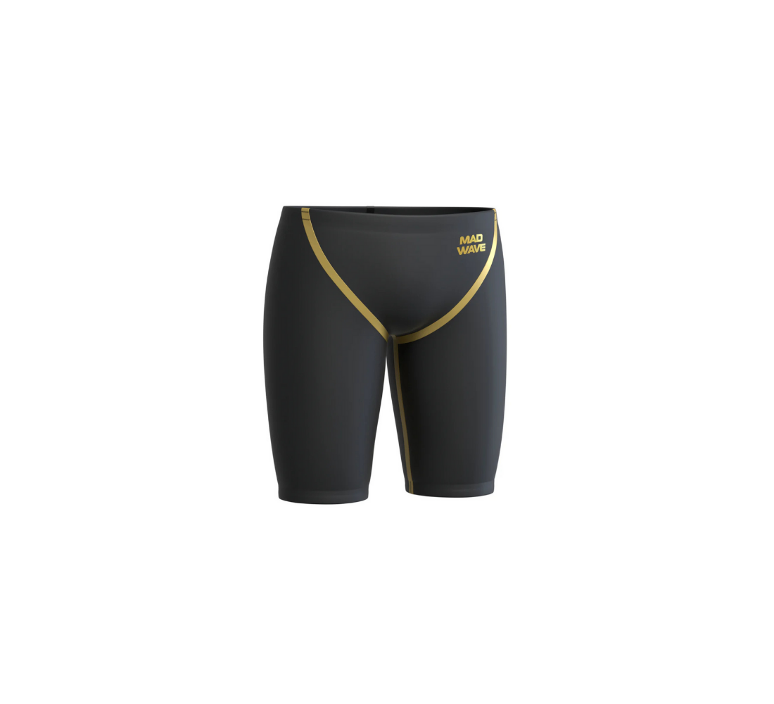 Open water men racing jammer, Schwarz