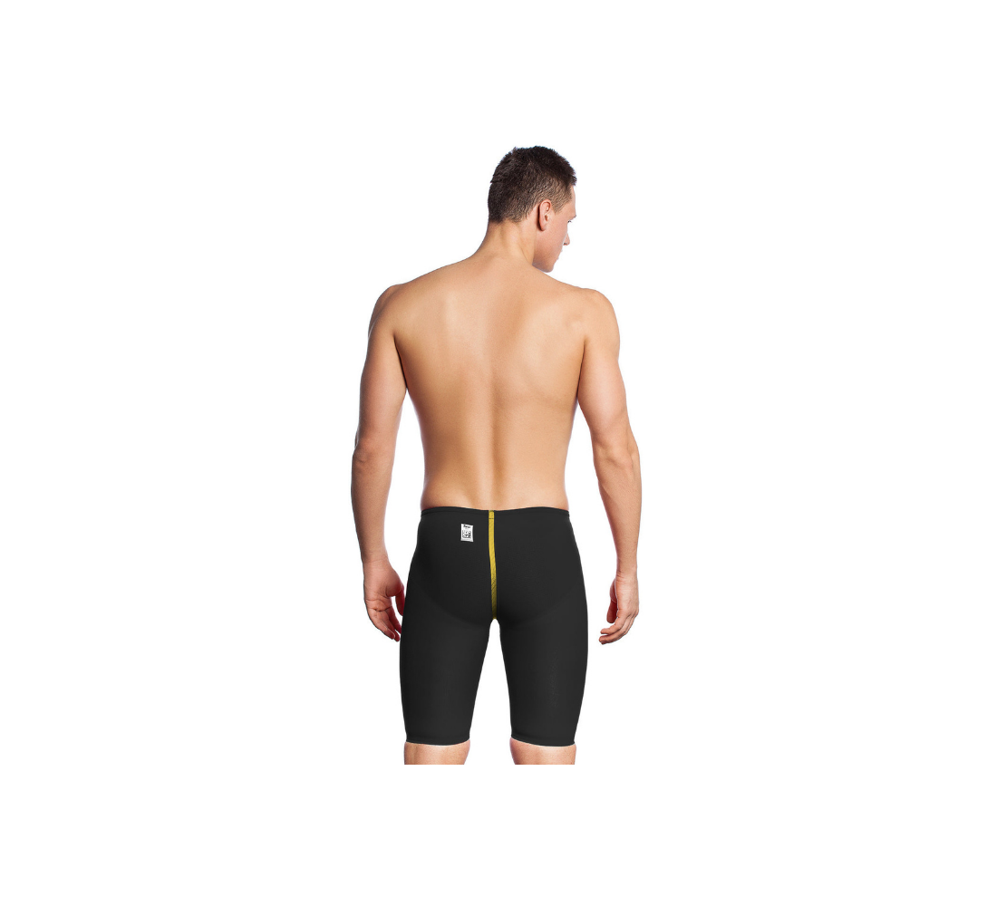 Open water men racing jammer, Schwarz