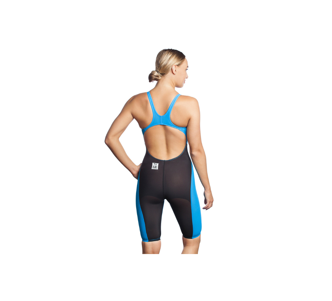 Women racing open back swimsuit MW Revolution women open back, Azure