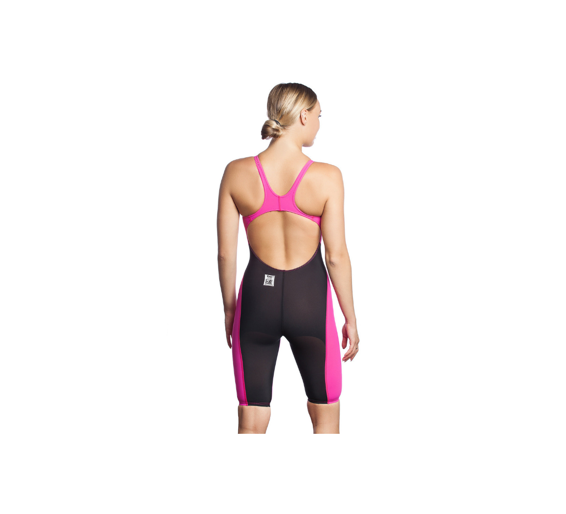 Women racing open back swimsuit MW Revolution women open back, Fuchsia