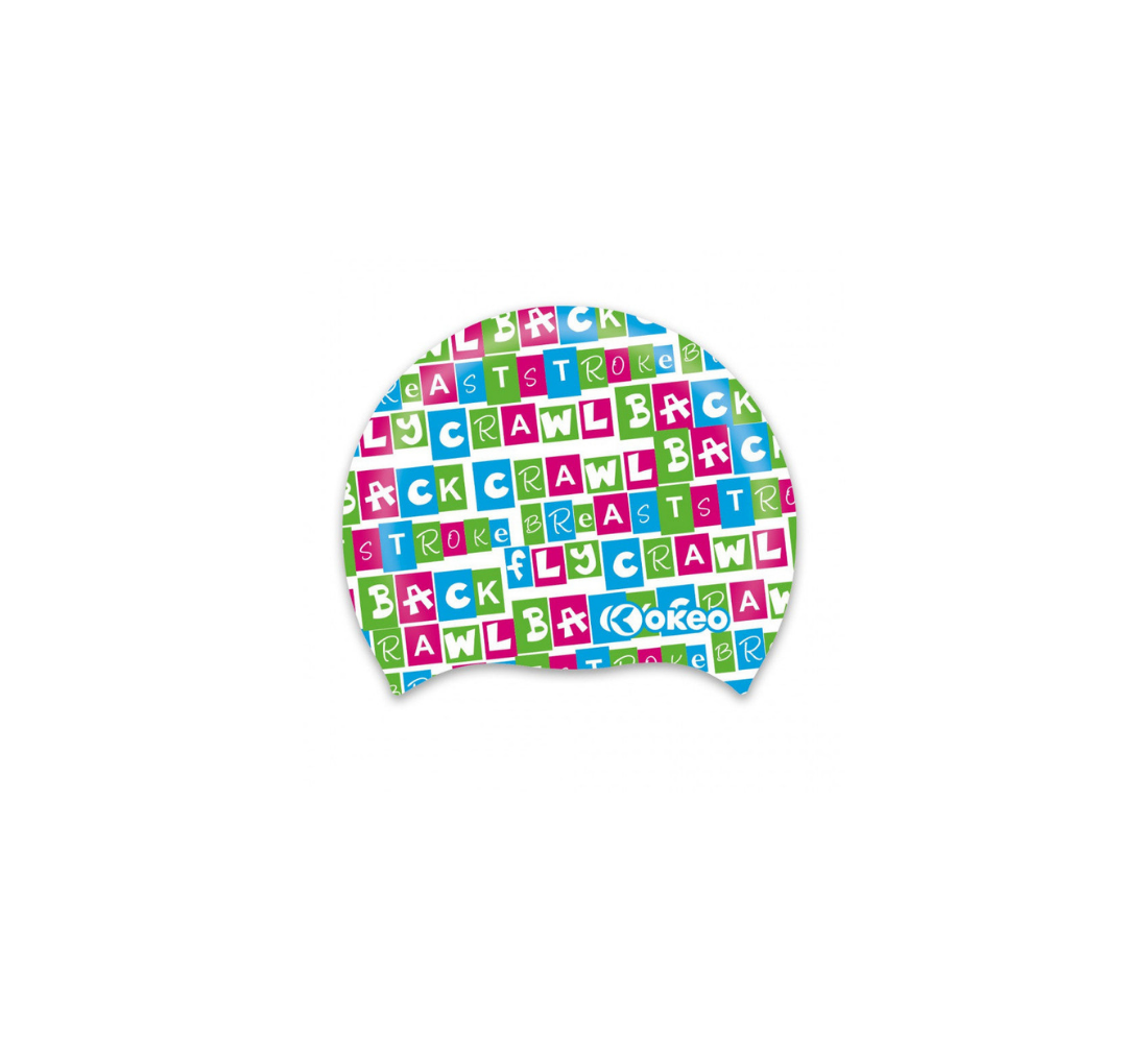 Silicone Graphics Swim Cap - 23_24 SWIMMING