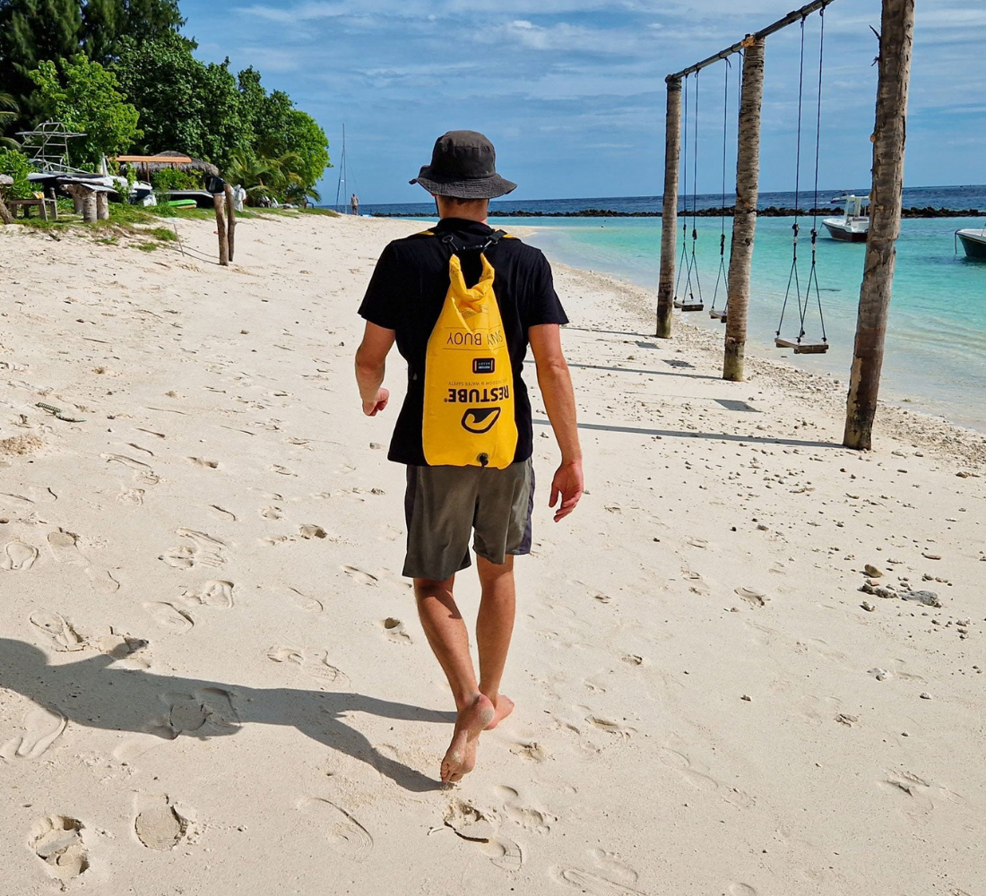 swimming buoy backpack straps