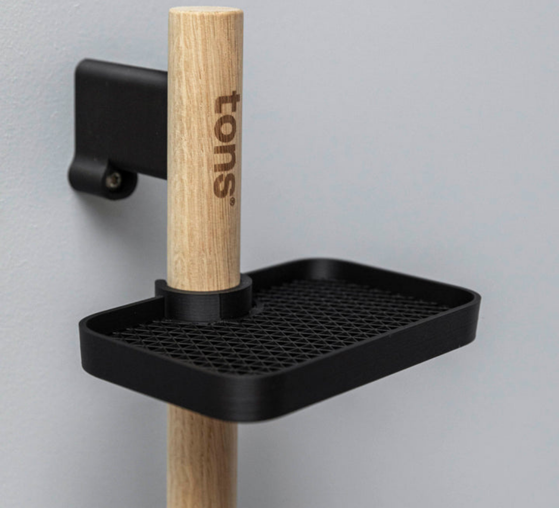 Rack | D . Shoes + 2x Glasses + Helmet + Tray - Natural Oak