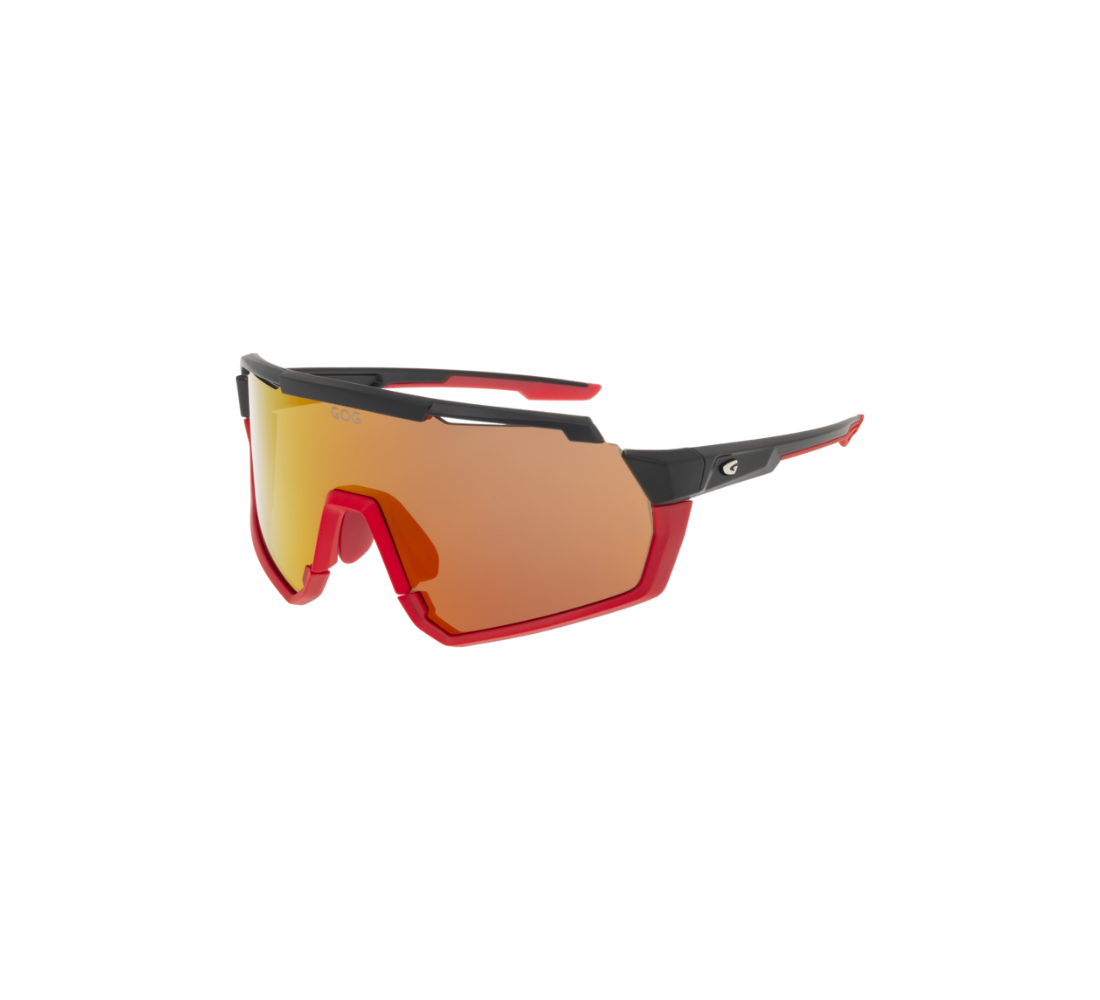 HELIOS - Gafas de sol cat. 3 | Negro mate/rojo