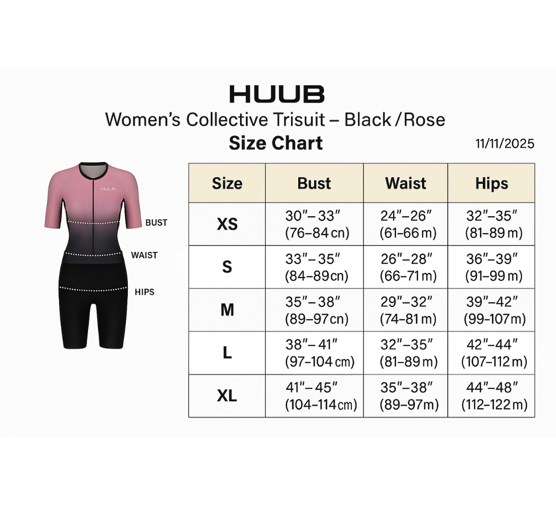 Women's Collective Trisuit - Black/Rose