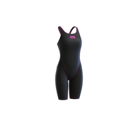 Bañador de mujer con espalda abierta Bodyshell, Negro