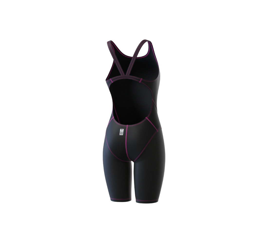 Bañador de mujer con espalda abierta Bodyshell, Negro
