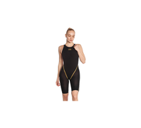 Bañador de mujer con espalda abierta Forceshell Evolution Kneeskin, Negro