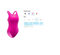 Damen-Badeanzug Wave, Rosa