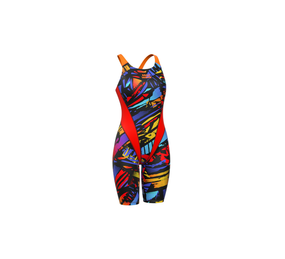 Women swimsuit antichlor Kneeskin PBT 03, Azure
