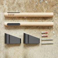 Wall Mount - Natural Oak / 32 cm . Road Bike