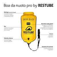 RESTUBE swimming buoy -
 Dry bag, increased visibility and flotation