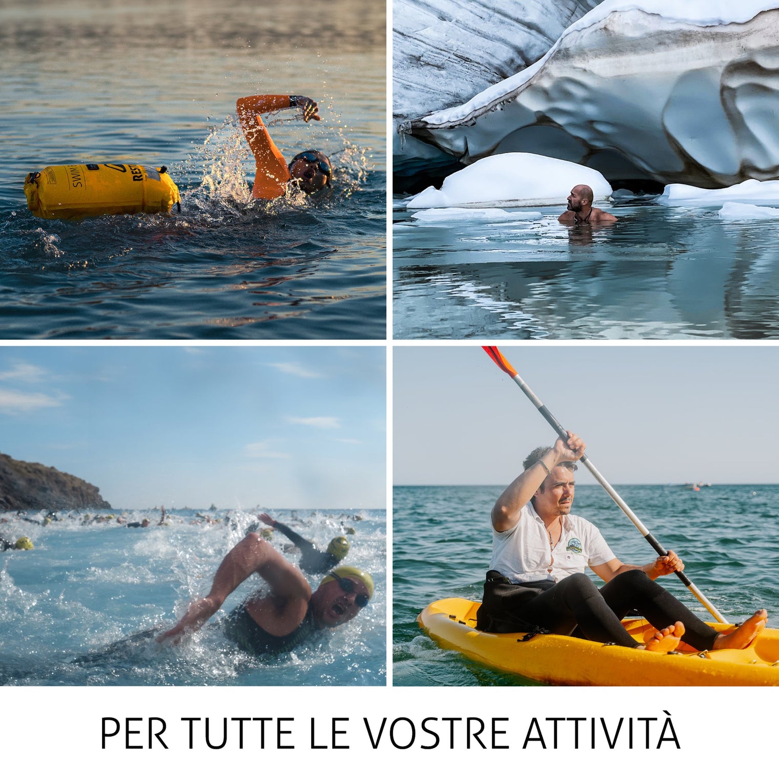 RESTUBE swimming buoy -
 Dry bag, increased visibility and flotation