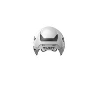 CASCO THE WING WHITE SHINY S/MC/lente laser black